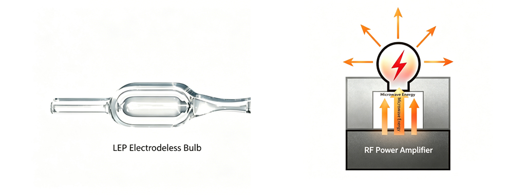 Plasma light emission illustration