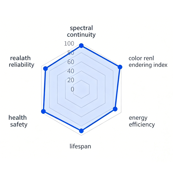 LEP core advantage radar chart